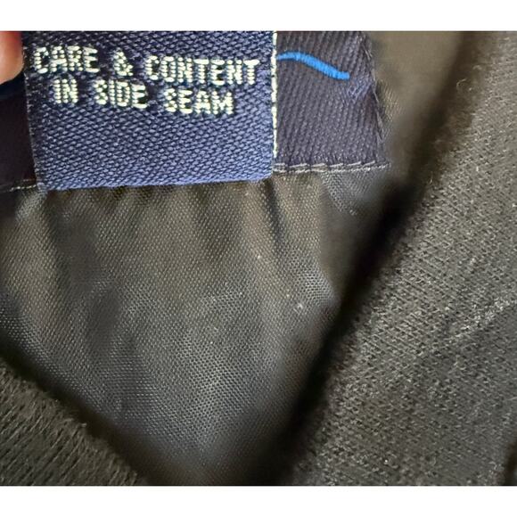 VTG Port Authority Windbreaker Jacket Sweater Jumper Men XL Black Golf Tennis - Picture 10 of 12